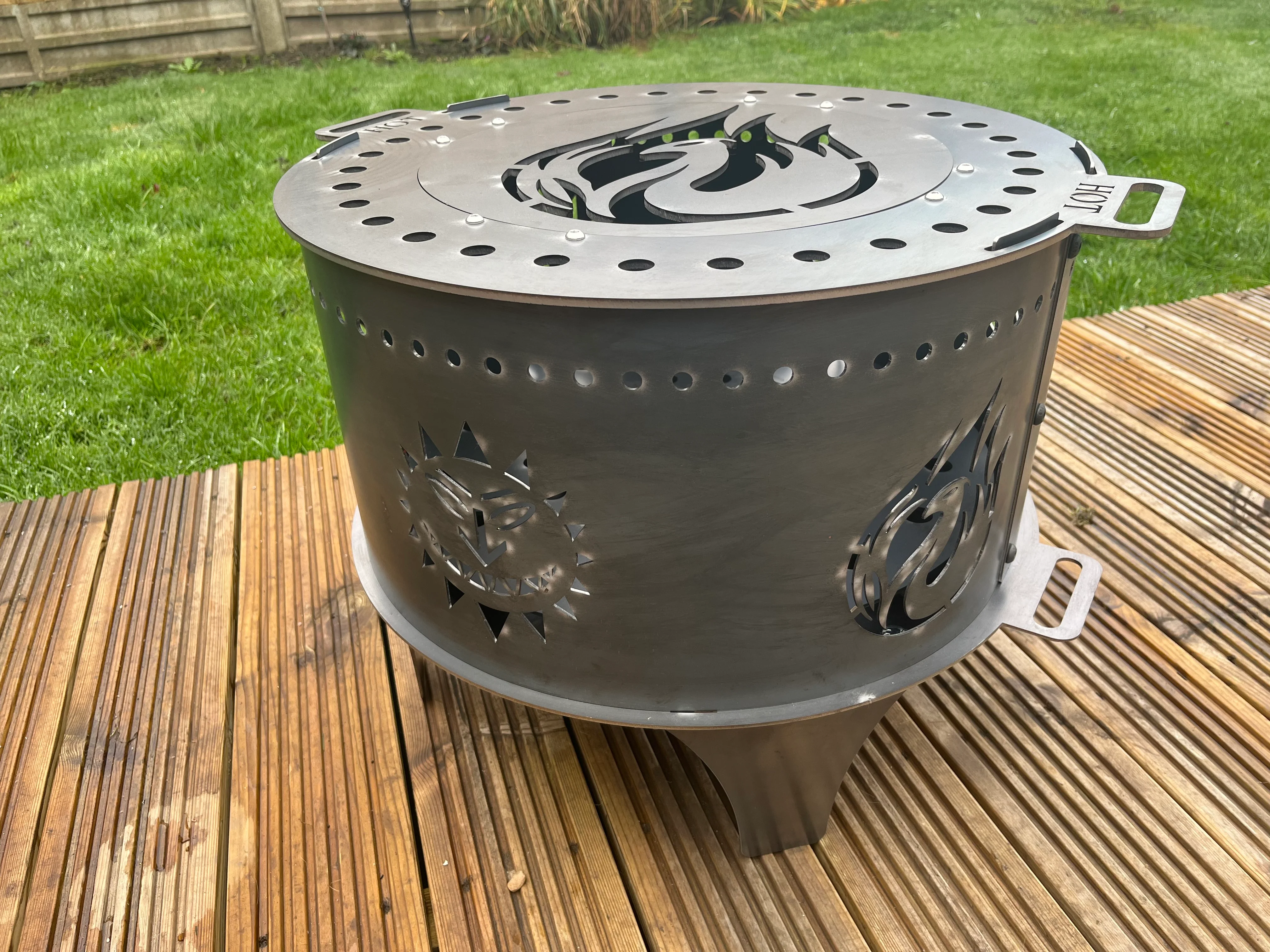 Levellers Sun Face & Phoenix Fire Pit - Image 2