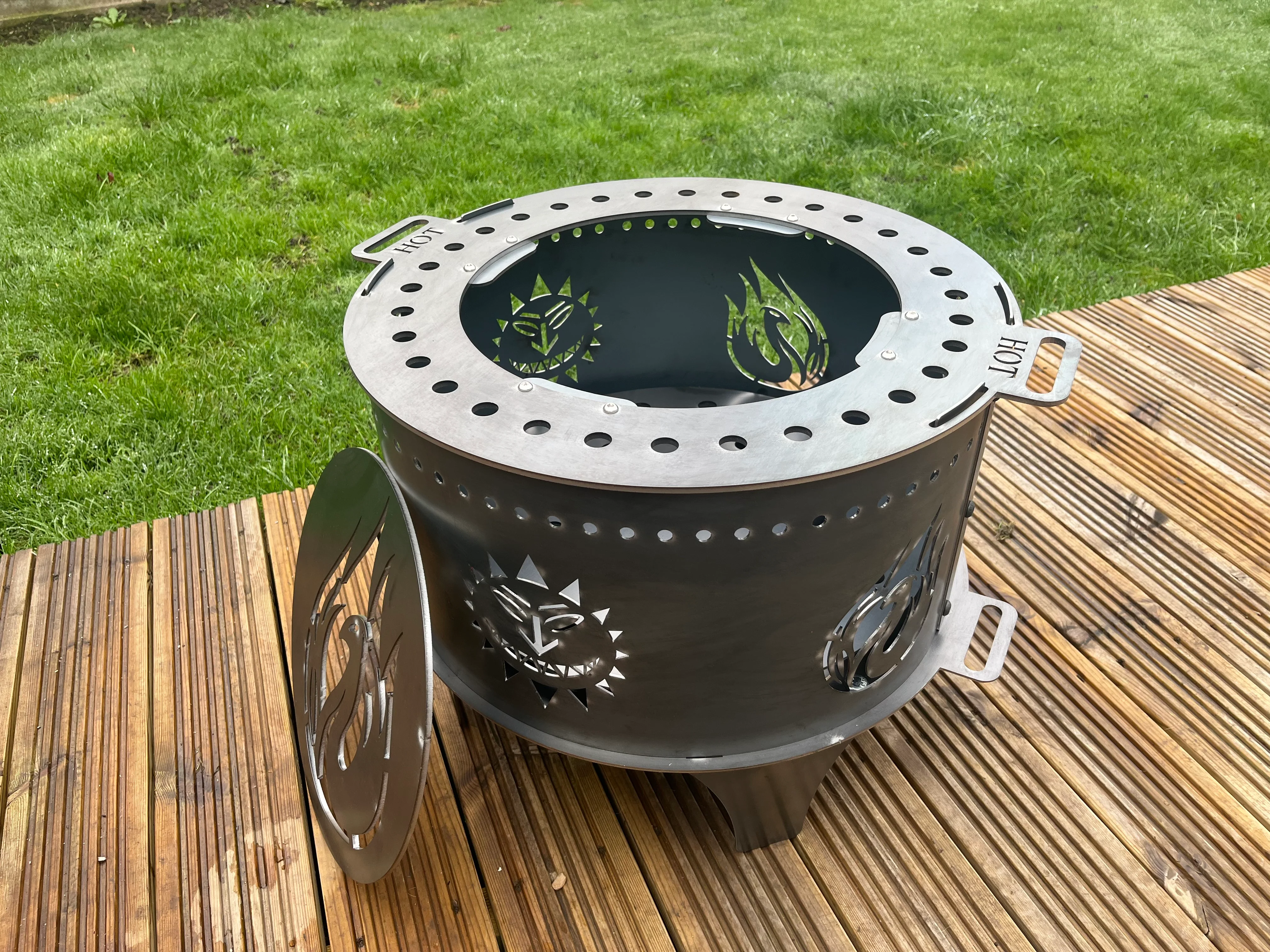 Levellers Sun Face & Phoenix Fire Pit - Image 3