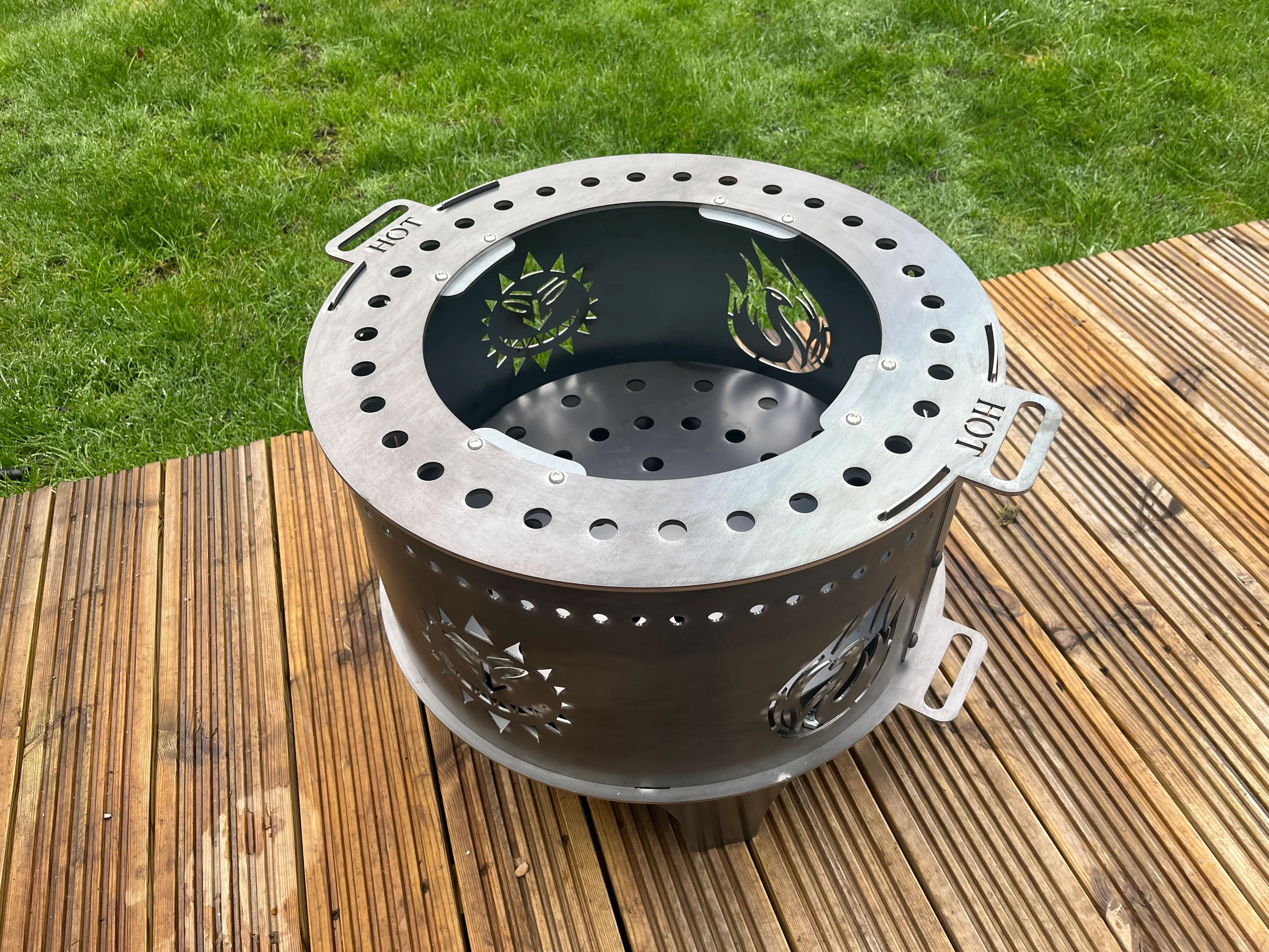 Levellers Sun Face & Phoenix Fire Pit - Image 5
