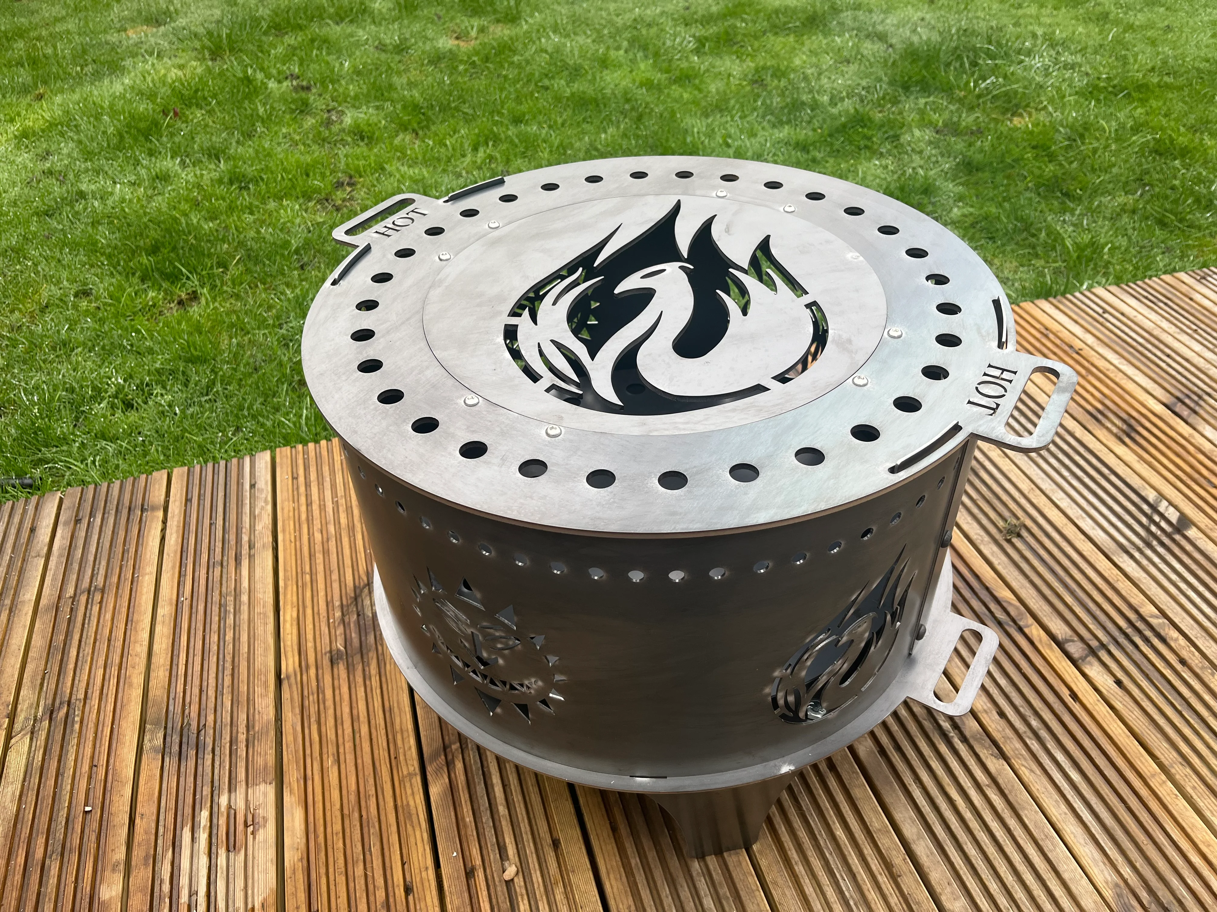 Levellers Sun Face & Phoenix Fire Pit - Image 6