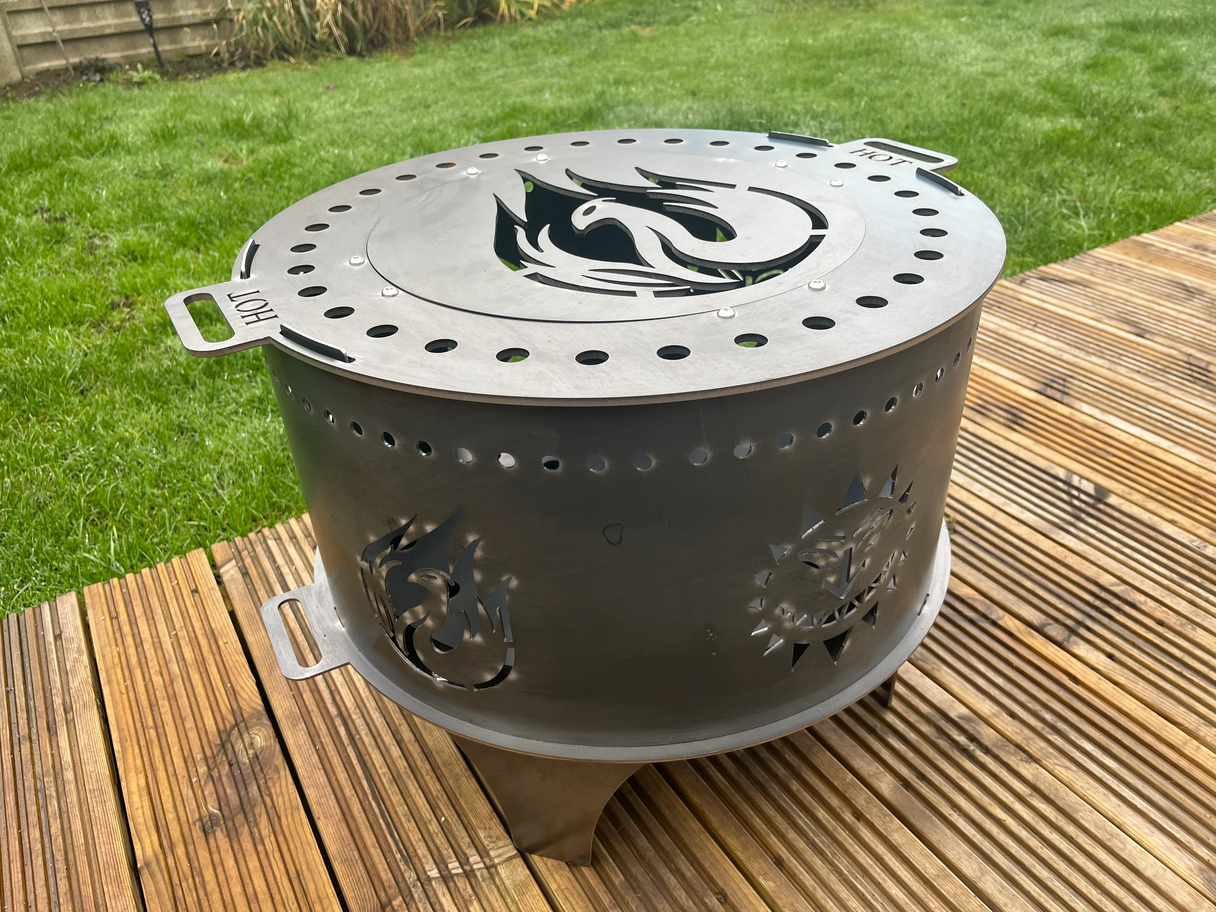 Levellers Sun Face & Phoenix Fire Pit - Image 8