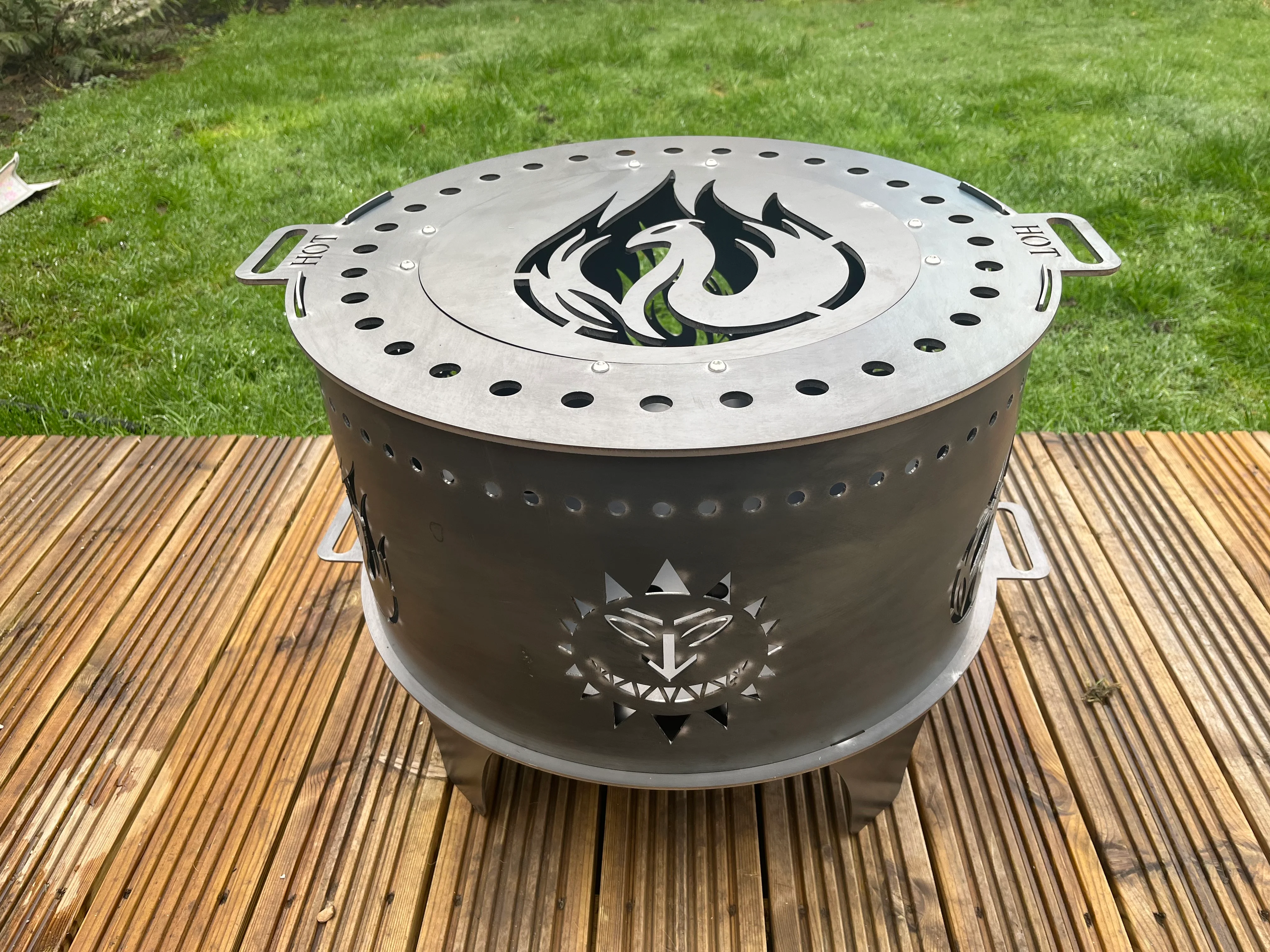Levellers Sun Face & Phoenix Fire Pit - Image 9