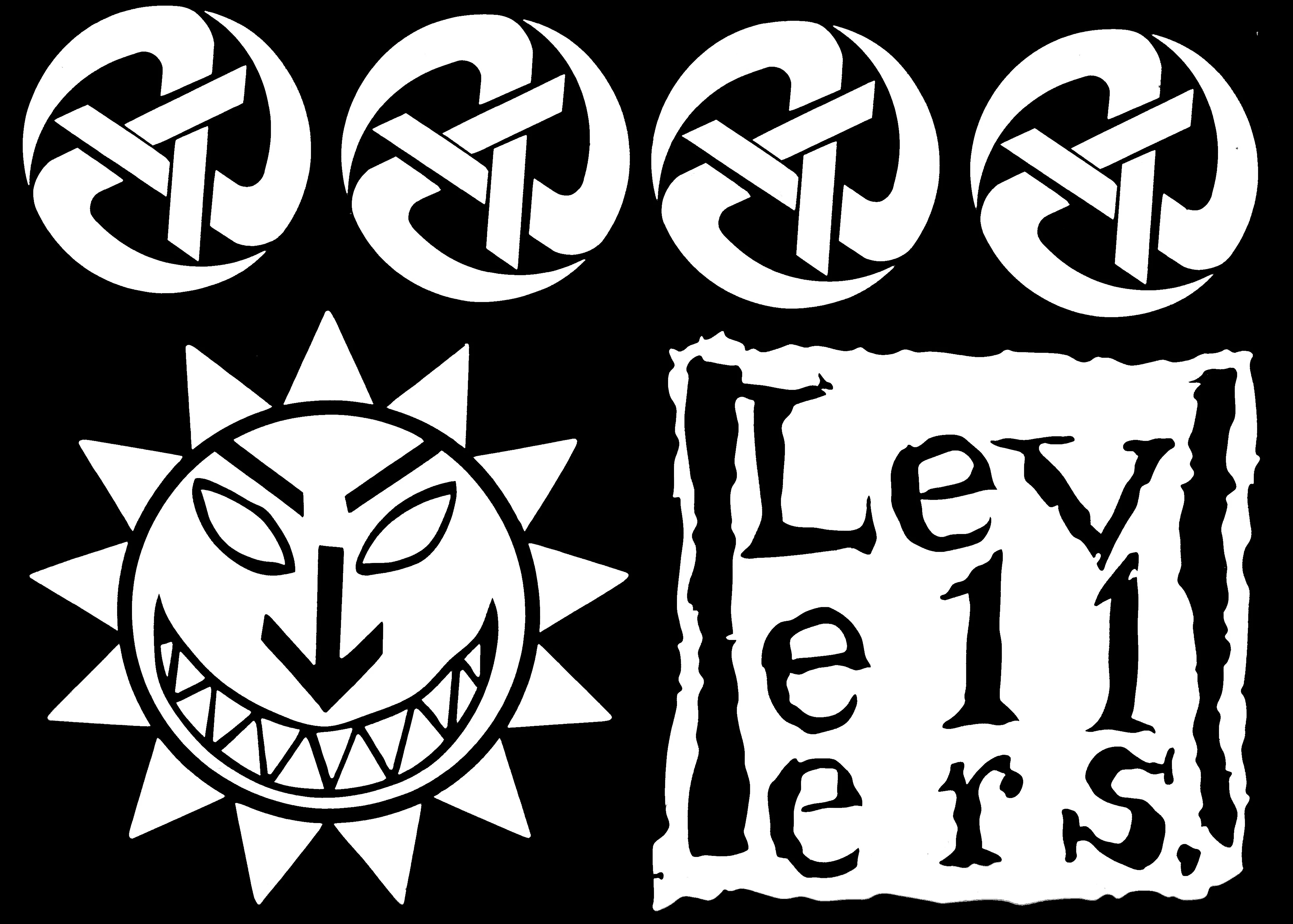 Levellers Vehicle Decal Set - Small - Logo, Rolling A's, Sun Face - Image 2