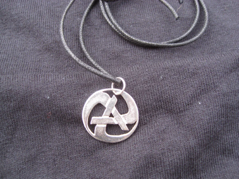 Rolling Anarchy Silver Pendant - Image 2